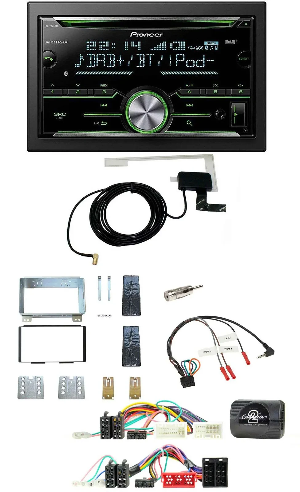 Автомагнитола для Kia Carnival II (VQ) 2006– Pioneer 2 DIN, CD, USB, Bluetooth, DAB