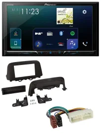 Pioneer MP3 Bluetooth USB 2DIN DAB Autoradio für Hyundai Kona (ab 2018)