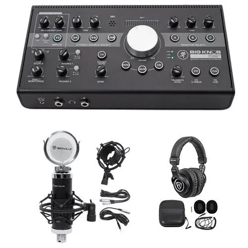 Комплект для подкастов Mackie Big Knob Studio++PRO-M50+RCM03