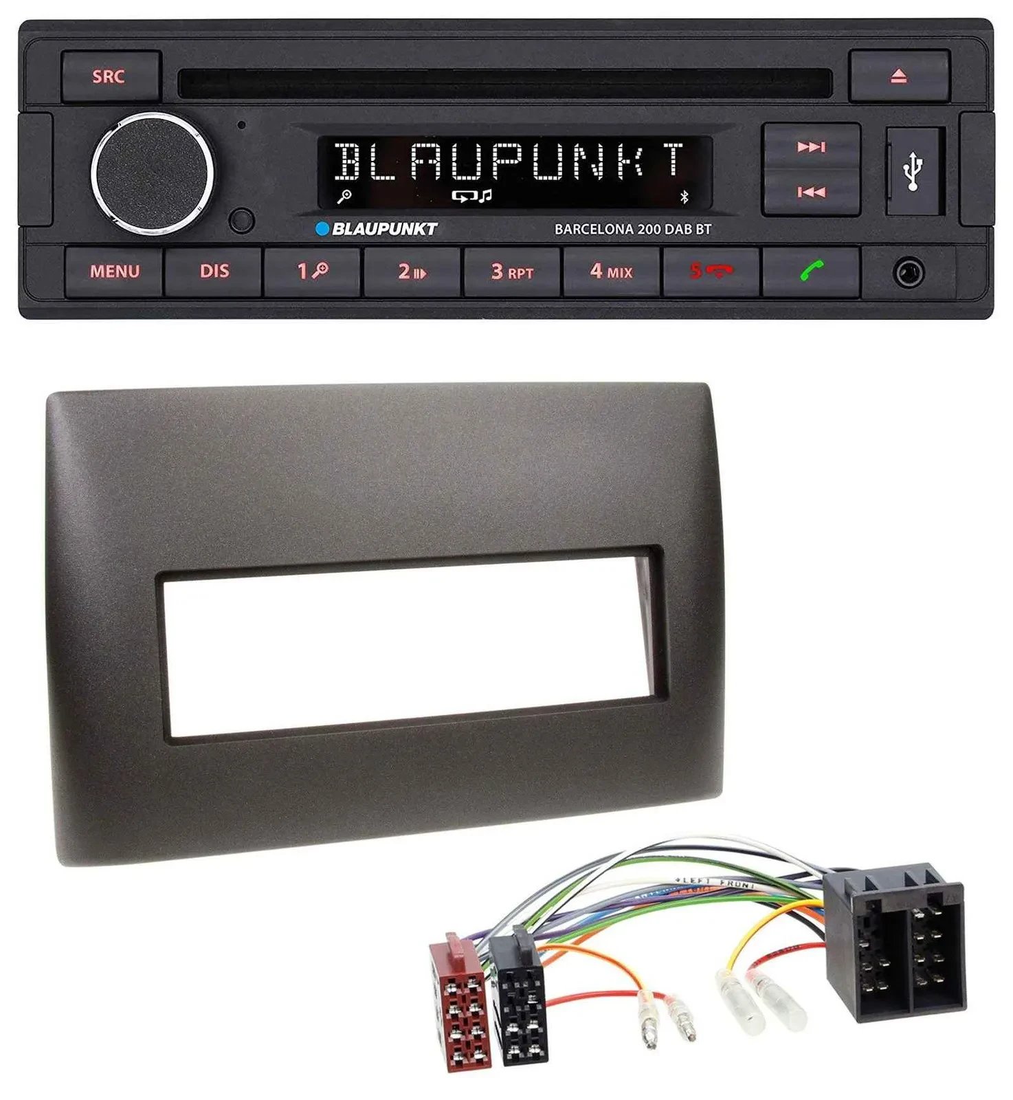 Blaupunkt USB DAB CD Bluetooth MP3 Autoradio für Fiat Stilo (192, 2001-2008)
