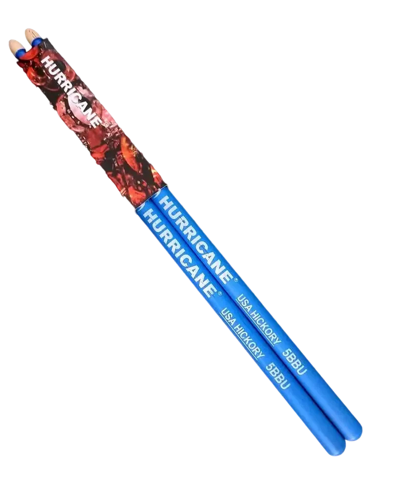 Барабанные палочки HURRICANE 5BBU American Hickory синие