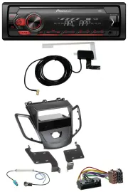 Pioneer 1DIN USB DAB MP3 AUX Autoradio für Ford Fiesta 10-17 JA8 ohne Display sc
