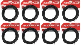 Коммутационный кабель Rockville RCTR125B Black 7.6 м (8 штук)