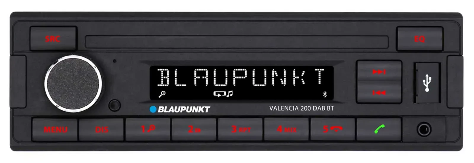 Blaupunkt Valencia 200 DAB BT MP3-Autoradio DAB Bluetooth USB AUX-IN