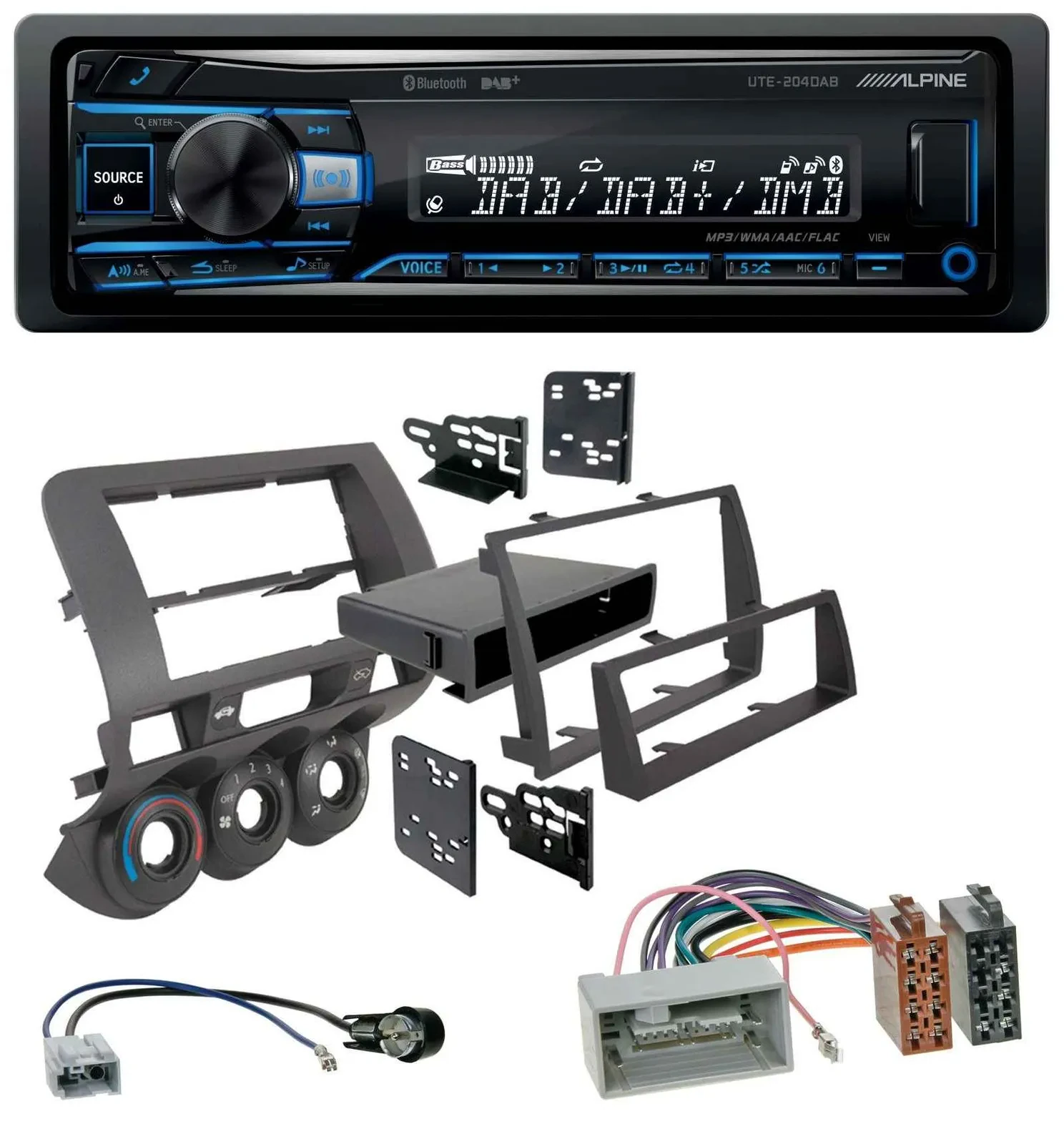 Alpine USB Bluetooth DAB MP3 Autoradio für Honda Fit 06-07 nur US-Importe