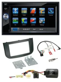 Blaupunkt Lenkrad USB Bluetooth TMC 2DIN Navigation für Mitsubishi Colt 2008-202