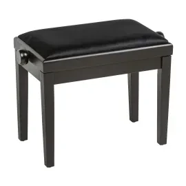 Fame PB-10C BK Klavierbank Höhenverstellbar Gepolstert Schwarz Matt 53x31cm