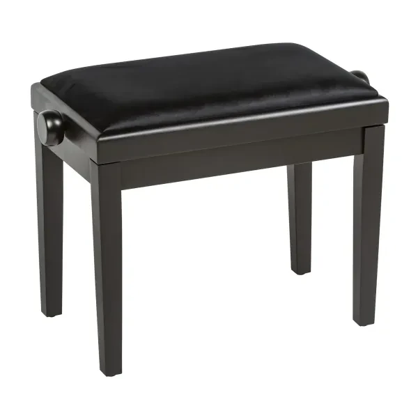 Fame PB-10C BK Klavierbank Höhenverstellbar Gepolstert Schwarz Matt 53x31cm