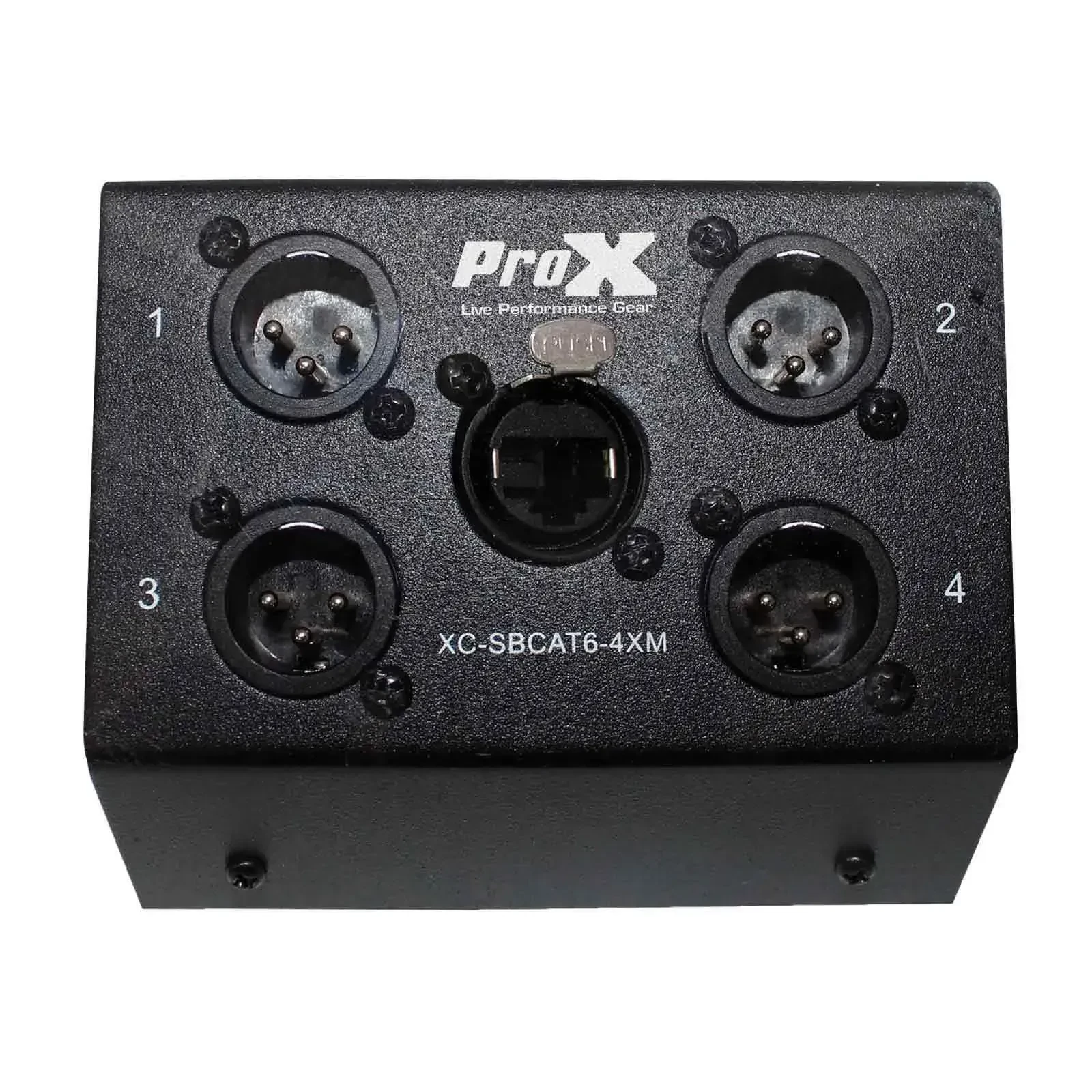 Стейджбокс для аудио/DMX ProX XC-SBCAT6-4XM 4-канальный, XLR male, по CAT5/CAT6