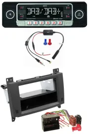 Dietz MP3 DAB Bluetooth USB Autoradio für Mercedes A- B-Klasse Vito rubbertouch-