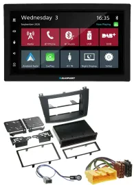 Blaupunkt DAB Bluetooth USB MP3 2DIN Autoradio für Mazda 3 (2009-2013)