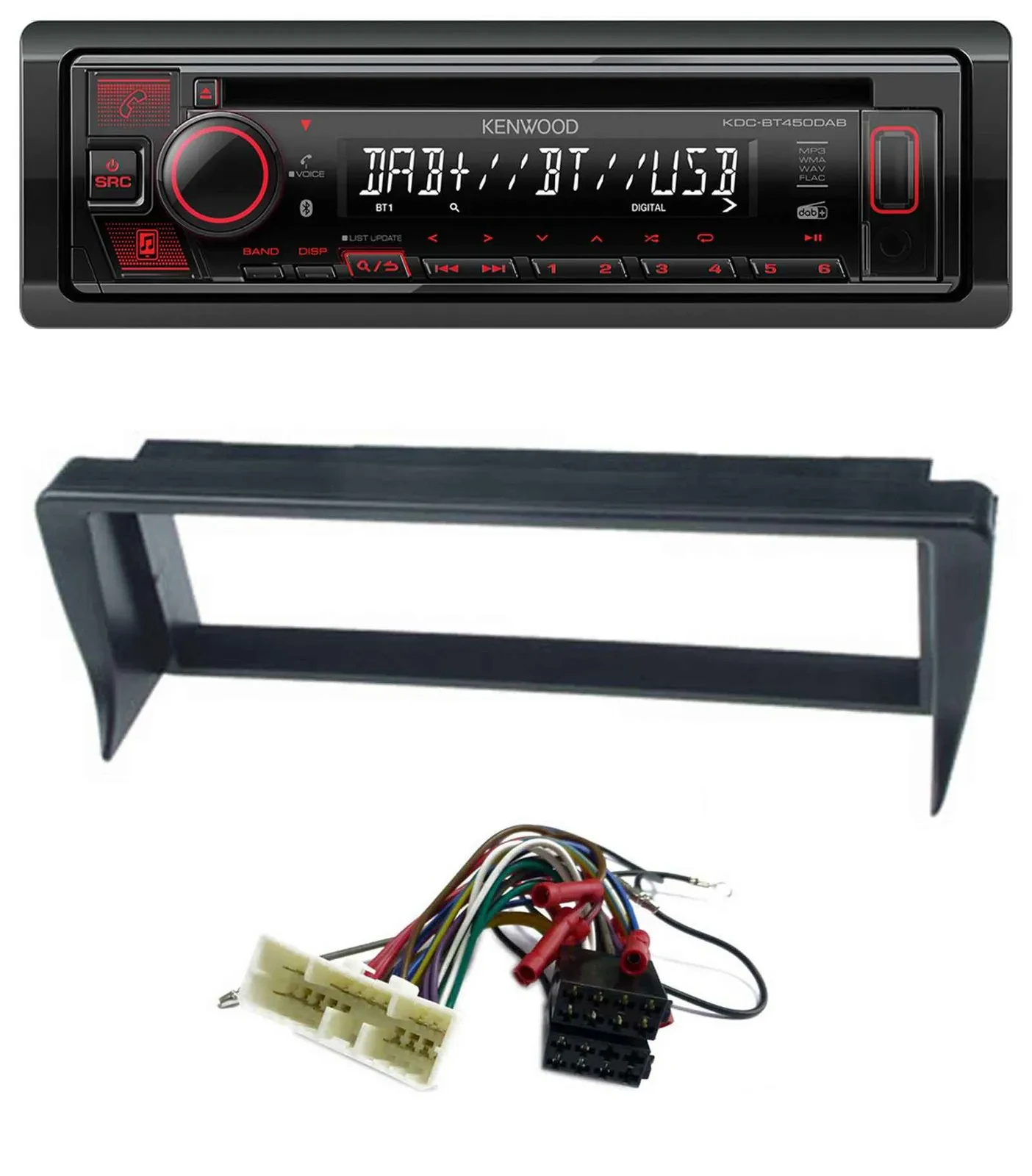 Kenwood MP3 CD USB Bluetooth DAB Autoradio für Jaguar Sovereing / XJ12 / XJ6