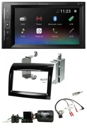 Pioneer DAB Lenkrad 2DIN Bluetooth USB Autoradio für Fiat Ducato 2012-2015 Piano