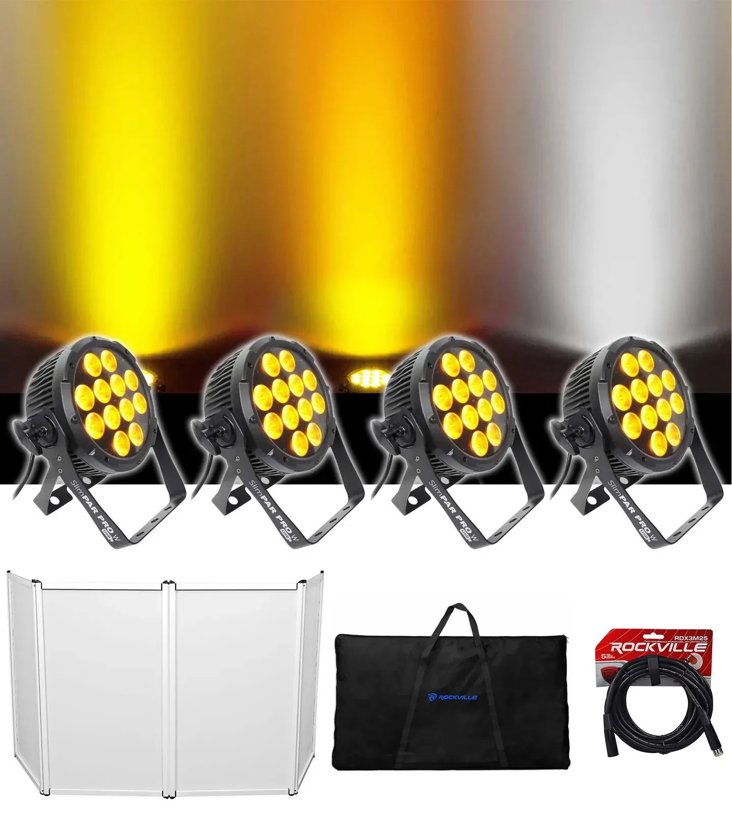 Прибор смены цвета Chauvet DJ SlimPar Pro W USB с аксессуарами (4 штуки)