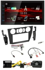 Автомагнитола для BMW 3 Series (2005–2013) JVC 2DIN, USB, Bluetooth, DAB, поддержка кнопок на руле