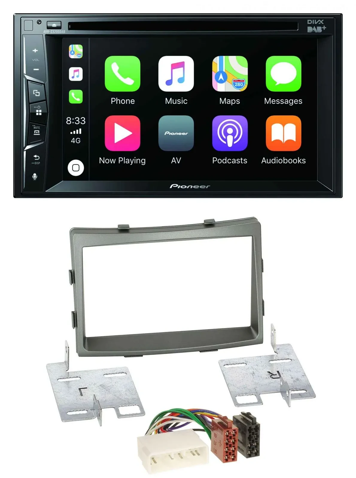Автомагнитола для SsangYong Rodius (с 2013) Pioneer 2DIN, MP3, USB, DVD, Bluetooth, DAB