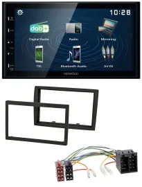 Kenwood 2DIN Bluetooth MP3 USB DAB Autoradio für Citroen Jumper 11-21 Peugeot Bo
