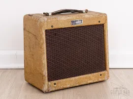 1956 Fender Champ 5F1 Tweed Vintage Tube Amp Class A 1x8 w/ Oxford 8EV, Serviced
