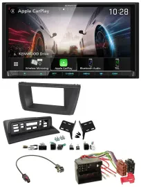 Kenwood MP3 2DIN USB DAB Bluetooth Autoradio für BMW X3 E83 2004-2010 mittig