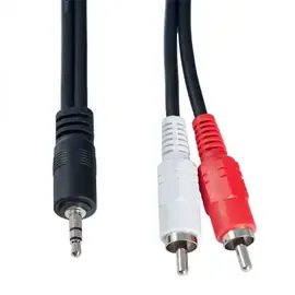 Коммутационный кабель VS R010 1м дж3,5мм-2rca