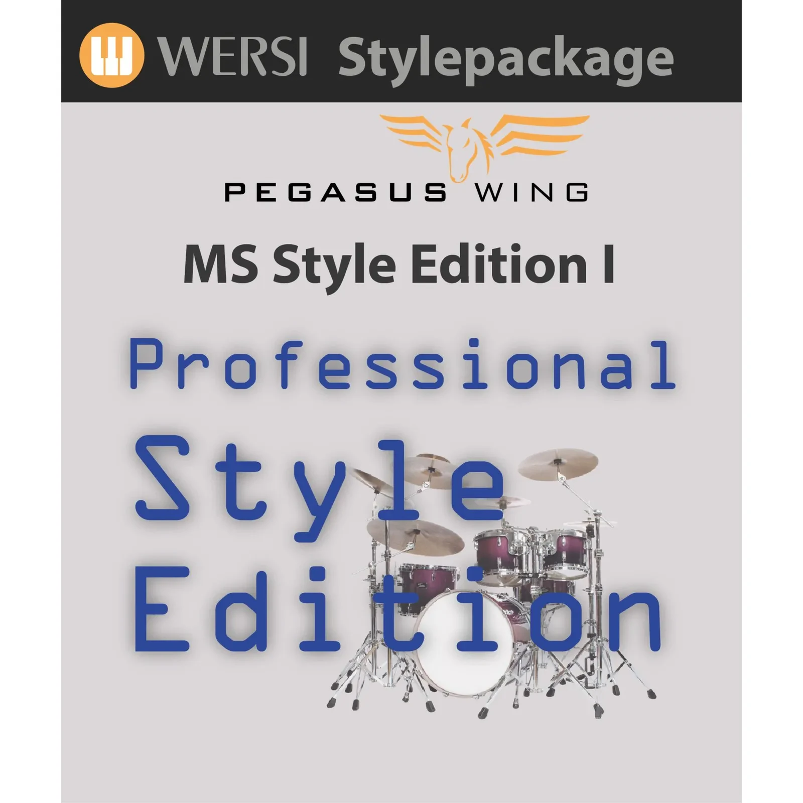 WERSI Pegasus Wing MS Styles 1, Professionelles Stylepaket, Orgel Software
