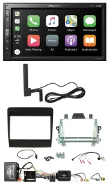 Pioneer USB 2DIN Bluetooth DAB Lenkrad Autoradio für Porsche 911 11-17 MOST-Soun