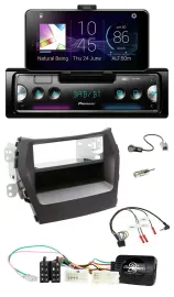 Pioneer USB Lenkrad Bluetooth DAB Autoradio für Hyundai Santa Fe ab 2012 schwarz