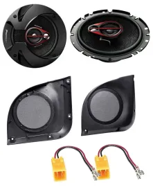 Pioneer 3-Wege 250Watt 16,5cm Lautsprecher für Fiat Punto 99-07 Fronttür Auto Bo