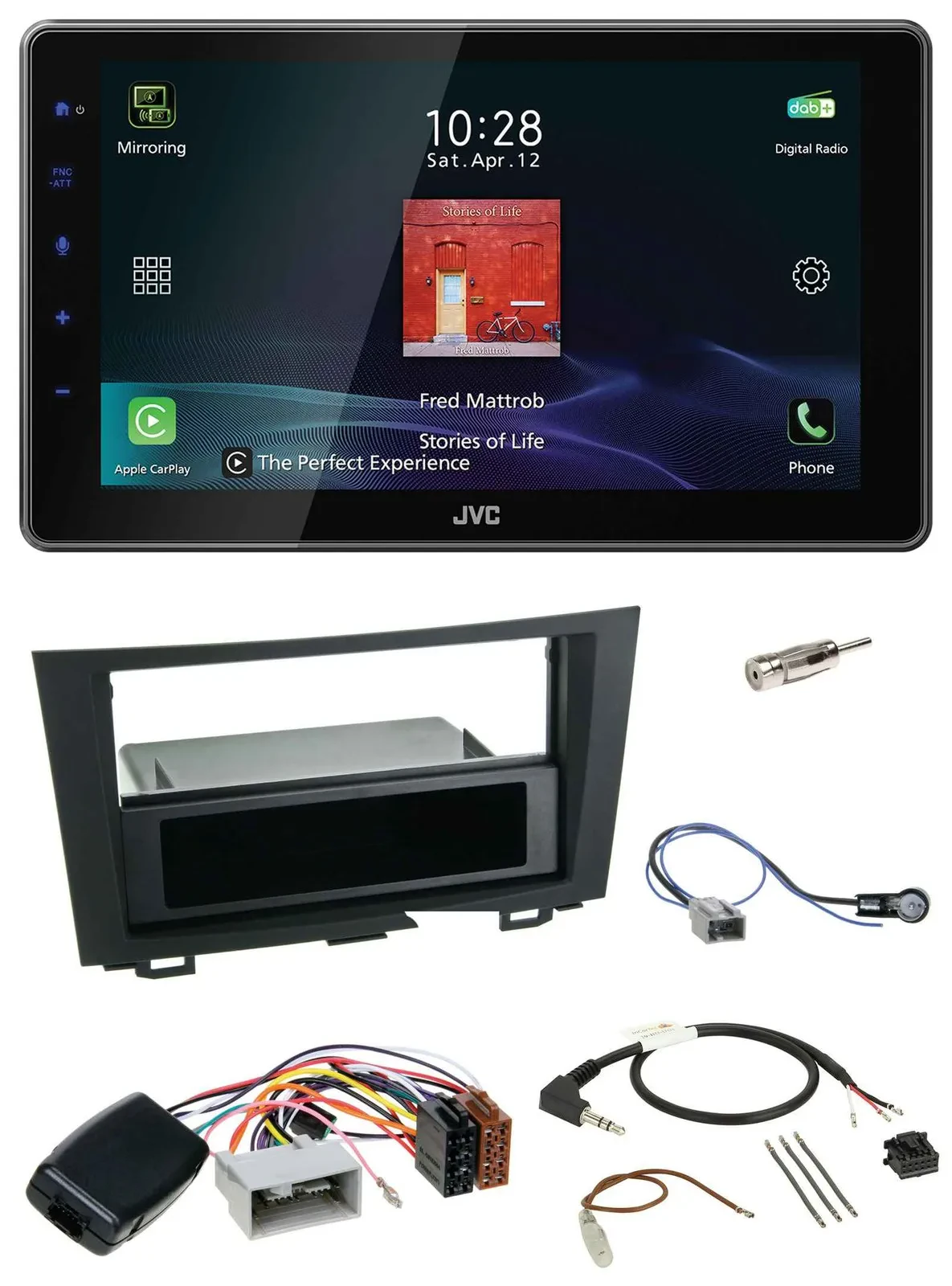 JVC DAB Lenkrad Bluetooth USB Autoradio für Honda CRV (2006-2012)
