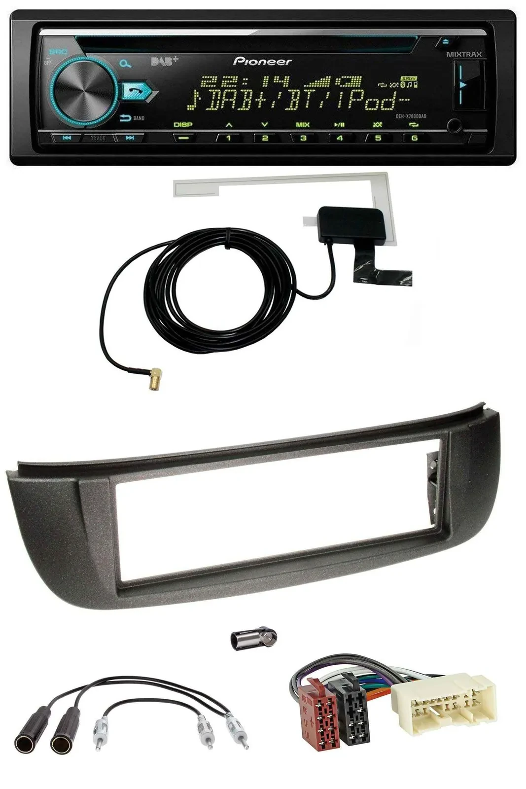 Pioneer MP3 AUX CD USB DAB Autoradio für Nissan Almera Tino (2001-2004)