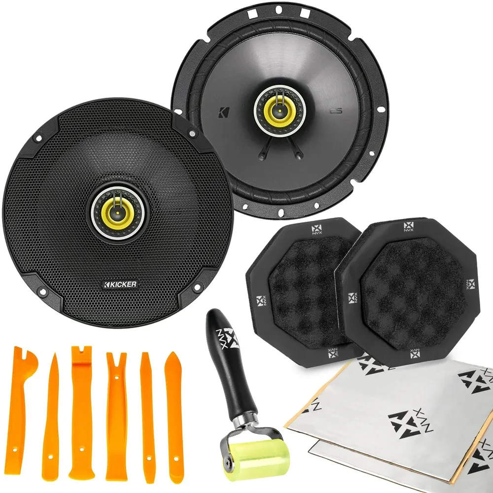 Автомобильные динамики Kicker 46CSC674 (набор) с установочным комплектом