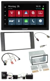 Blaupunkt Lenkrad Bluetooth DAB 2DIN USB Autoradio für Ford Kuga 08-12 anthrazit