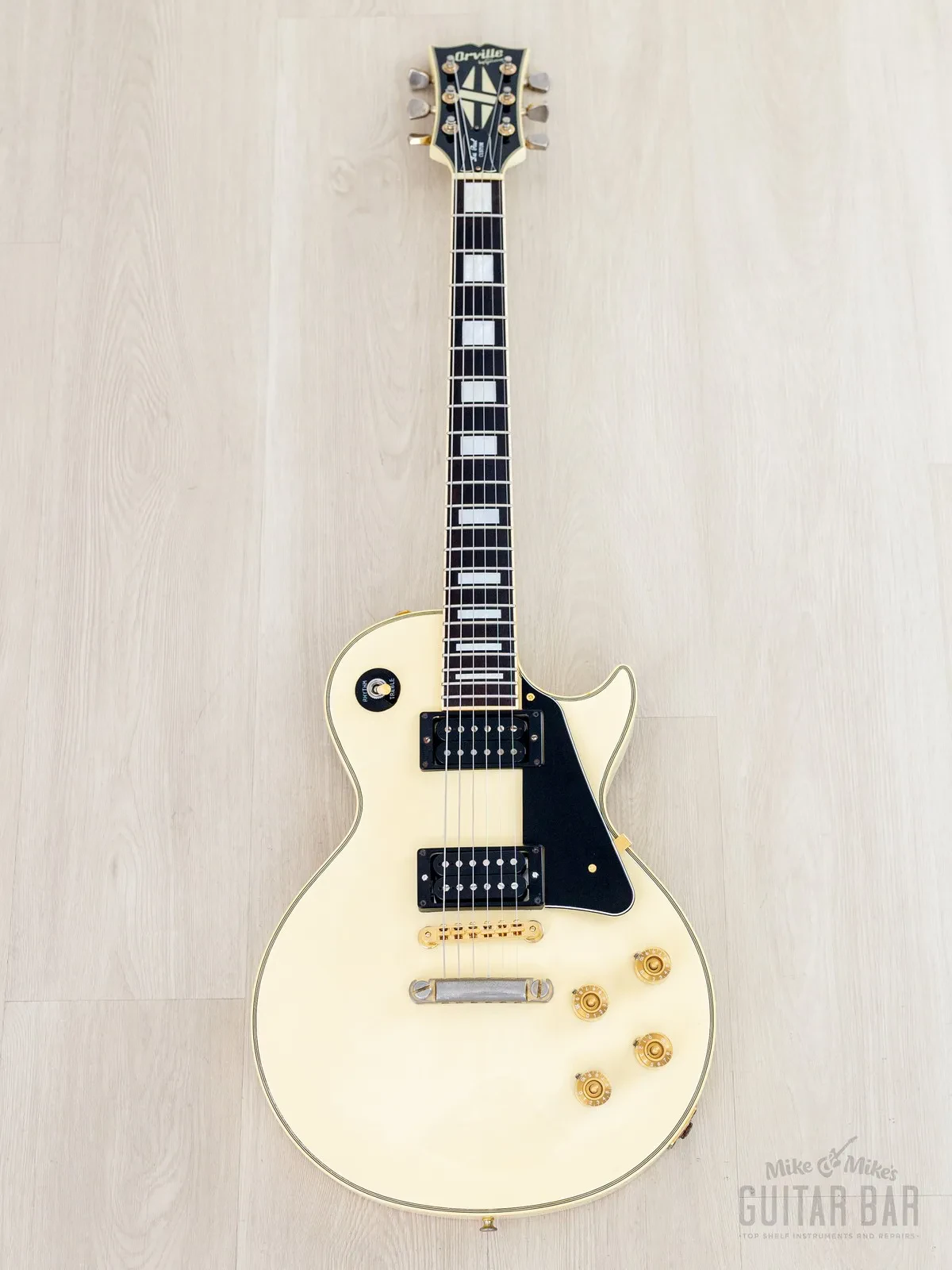 Электрогитара Orville Les Paul Custom HH White w/gigbag Japan 1989