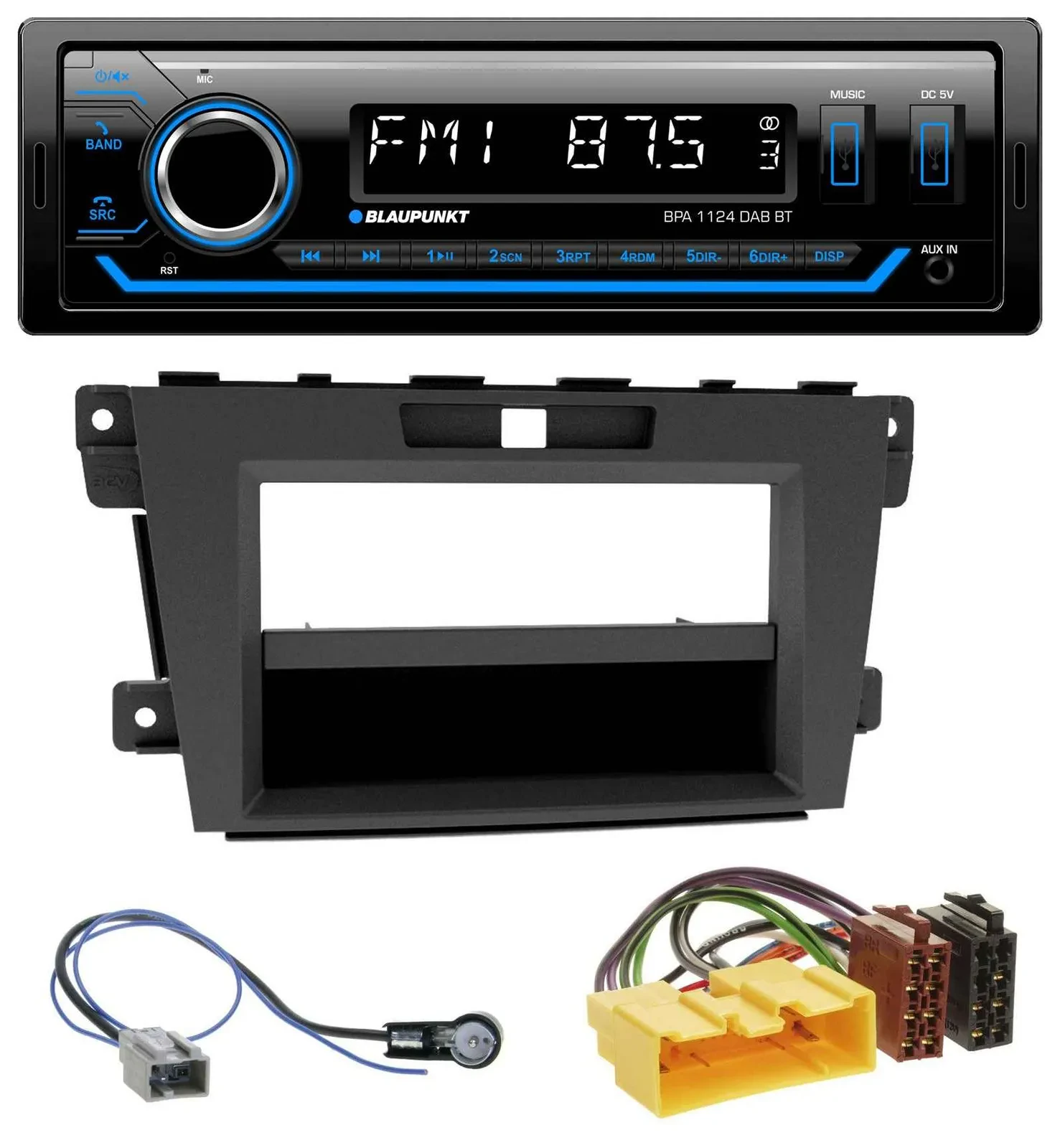 Blaupunkt Bluetooth USB DAB MP3 Autoradio für Mazda CX-7 (2009-2013)