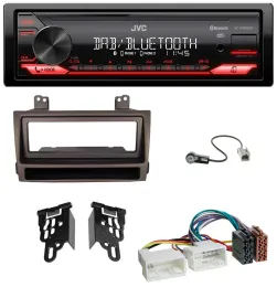 JVC Bluetooth USB DAB MP3 Autoradio für Hyundai Sonata ab 09 dunkelbraun metalli