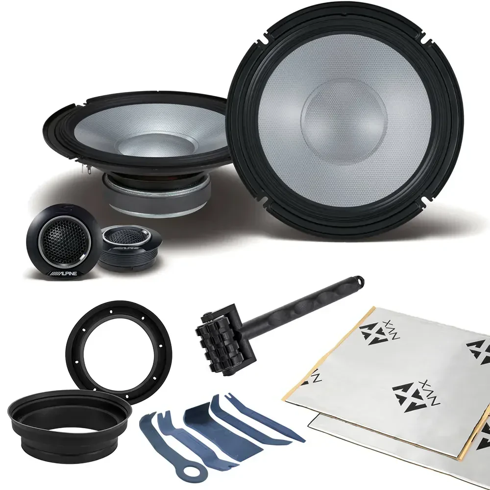Пассивная акустическая система Alpine S2-S80C компонентная 8" 170W (набор) с аксессуарами