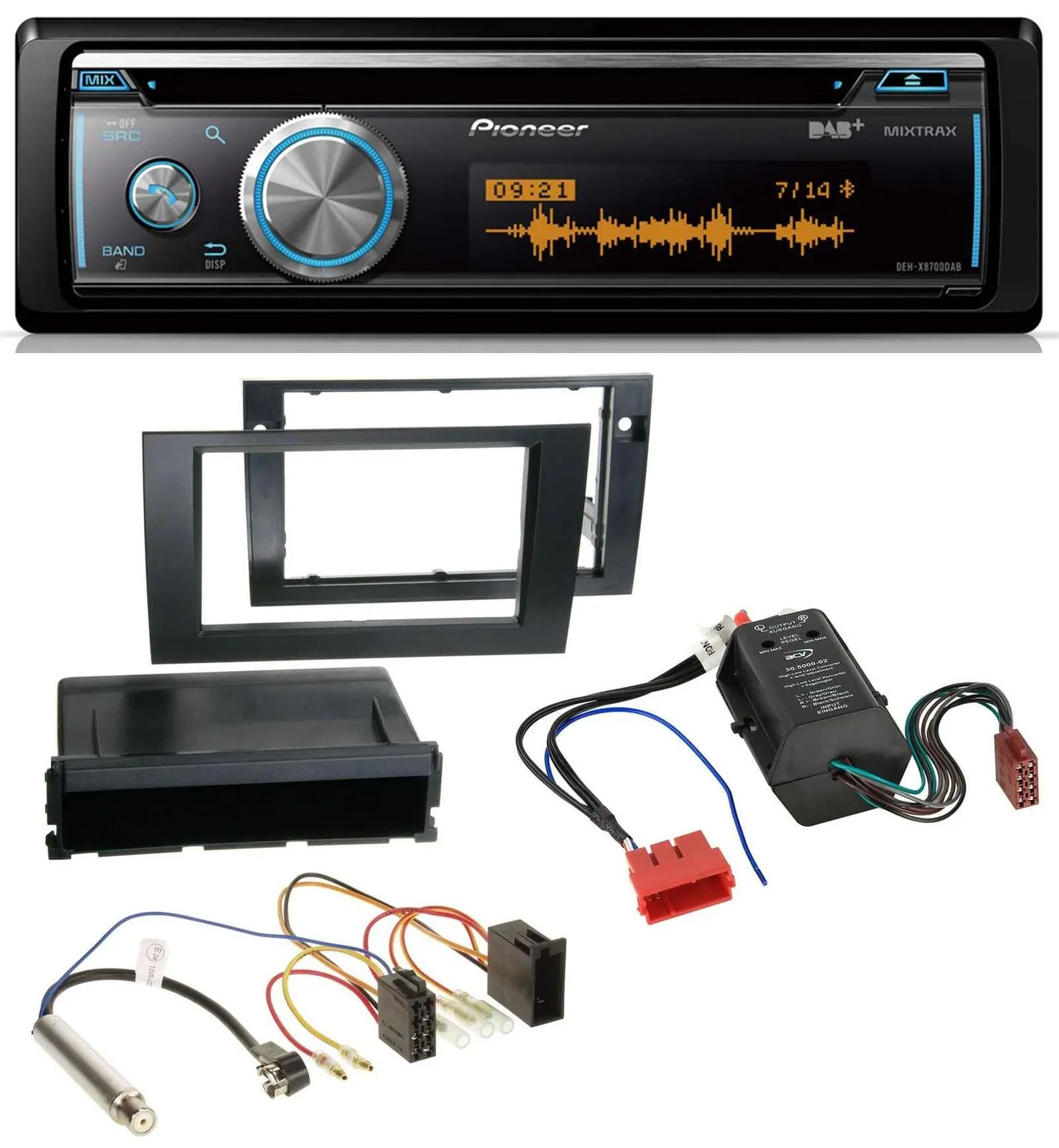Pioneer MP3 DAB USB CD Bluetooth Autoradio für Audi A4 B6 B7 00-08 Symphony Bose