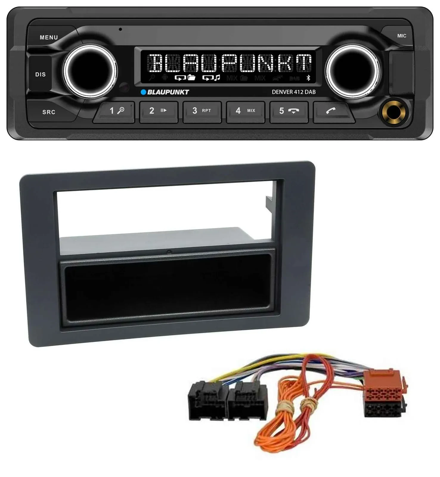 Blaupunkt Bluetooth DAB MP3 USB Autoradio für Saab 9.5 (ab 2005)