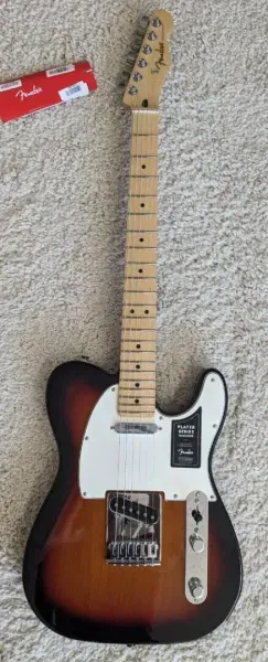 Fender Player Series Telecaster 3 Color Sunburst Finish, Maple Neck - MIM - Demo