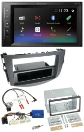 Автомагнитола для Toyota RAV4 (с 2011) Pioneer 2DIN DAB, Bluetooth, USB, поддержка управления на руле, 28-pin