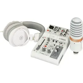 Yamaha AG03MK2 3Channel Live Streaming Loopback Audio USB Mixer White