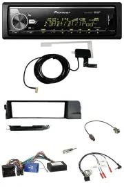 Pioneer Bluetooth DAB USB Lenkrad Autoradio für BMW 3er 01-07 E46 schwarz HQ
