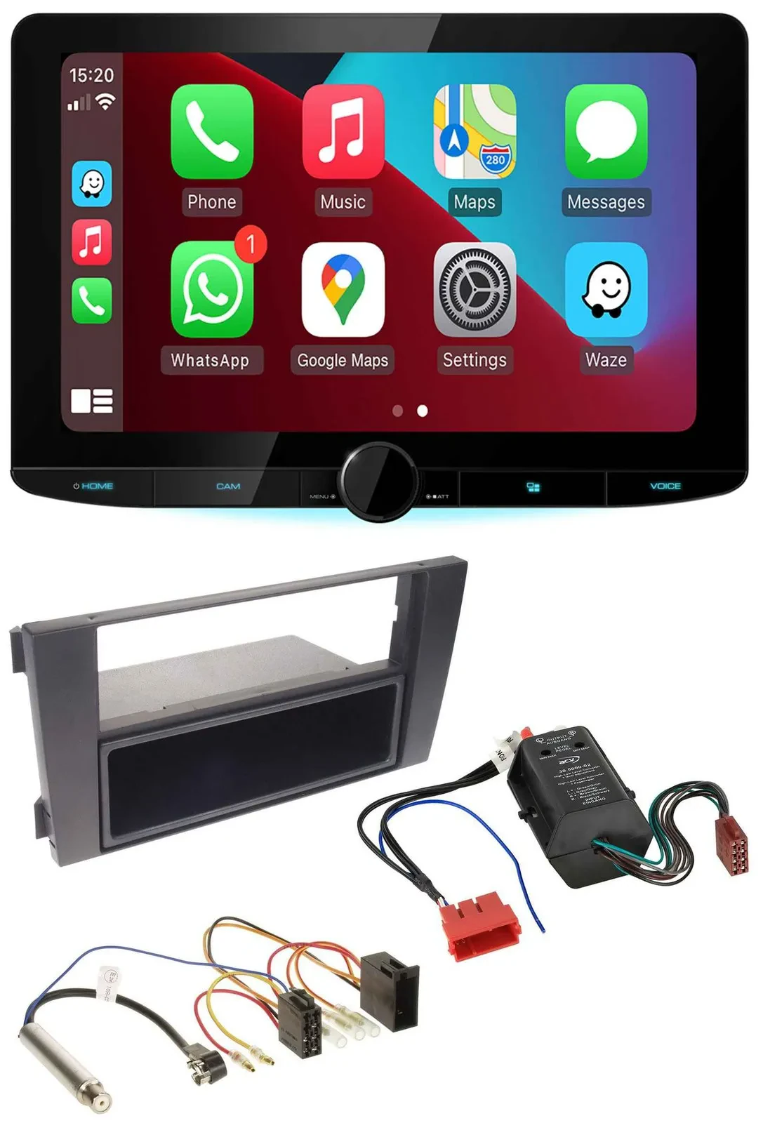 Kenwood MP3 USB DAB Bluetooth Autoradio für Audi A6 01-05 C5 Symphony Bose Aktiv
