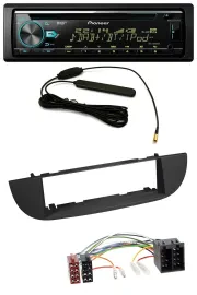 Автомагнитола Pioneer CD/MP3, USB, AUX, DAB для Fiat 500 (с 2007) черная