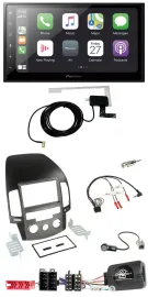 Pioneer USB Lenkrad 2DIN Bluetooth DAB Autoradio für Hyundai i30 ab 2009