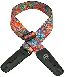 Lock-It Bob Masse Rock Art Leather End Guitar Strap, Summer of Love, LIS-035-BM5