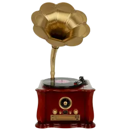 Виниловый проигрыватель (Грамофон) Alive Audio Gramophone Wood (CD, FM-радио, USB)