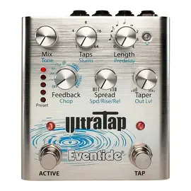 Педаль эффектов для электрогитары Eventide UltraTap Delay/Reverb Multi-Tap Effects Pedal Silver