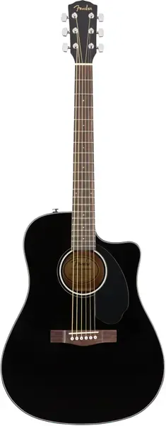 Электроакустическая гитара Fender CD-60SCE Dreadnought Black