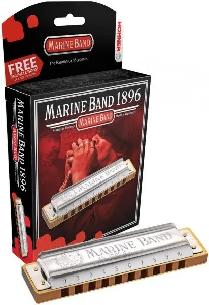 Губная гармошка диатоническая Hohner Marine Band 1896/20 D